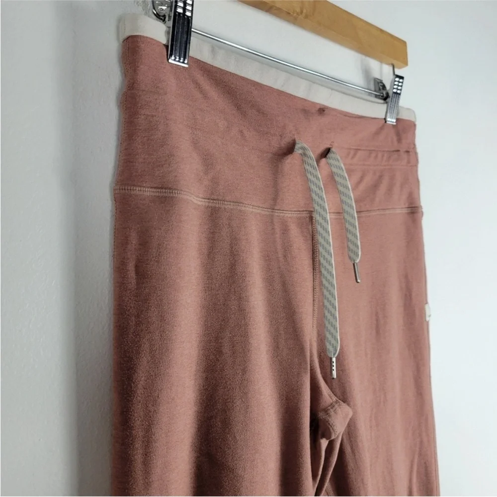 Vuori Vibe Elevation High Waist Drawstring Ankle Leggings Dusty Rose Mauve Sz M - Picture 5 of 14